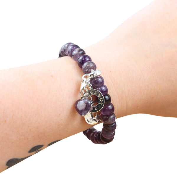 Armband Amethist met bedels