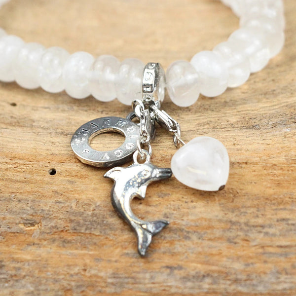 Armband Bergkristal met bedels