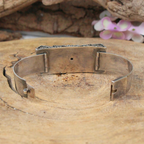 Tibetaanse zilveren armband Ganesha