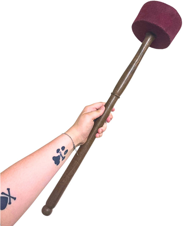 Klankschaal klopper XL rood