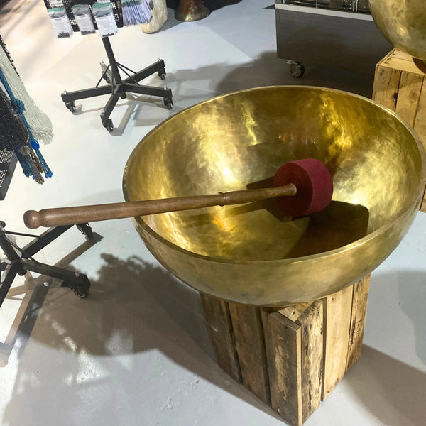 Klankschaal klopper XL rood