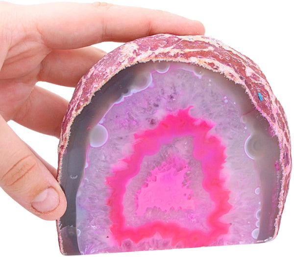 Agaat einden roze (gekleurd) nr.23