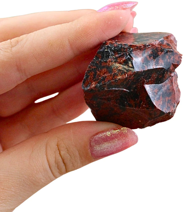 Obsidiaan mahonie 250 gr. ruwe brokjes