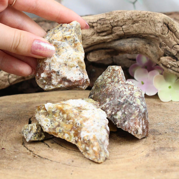 Opaal dendriet 250 gr. ruwe brokjes