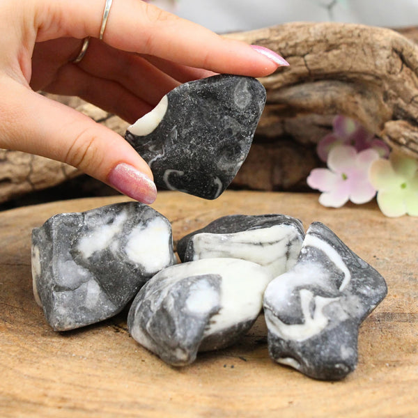 Jaspis schelp 500 gr. ruwe brokjes