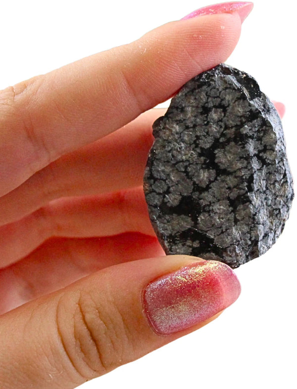 Obsidiaan sneeuwvlok 500 gr. ruwe brokjes