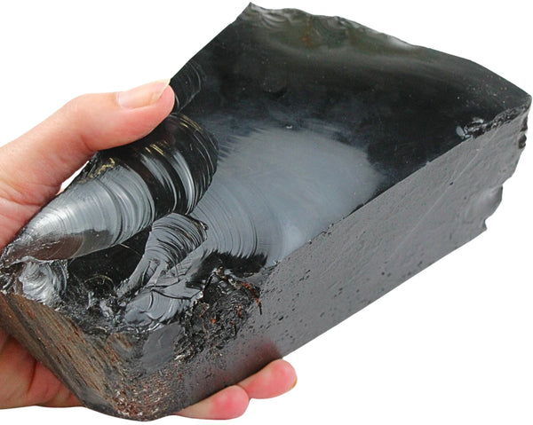 Obsidiaan zwart ruw stuk nr.04