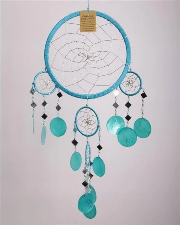 Dromenvanger spiegel-schelp 22 CM - Blauw