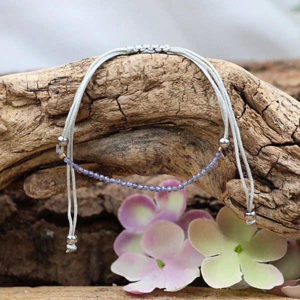Ioliet sparkle armband met schuifknoop