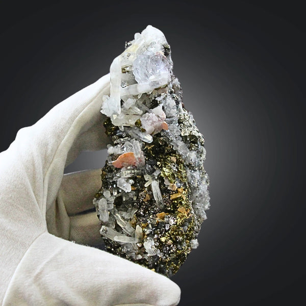 Rhodoniet met mangano calciet en chalcopyriet nr. 705