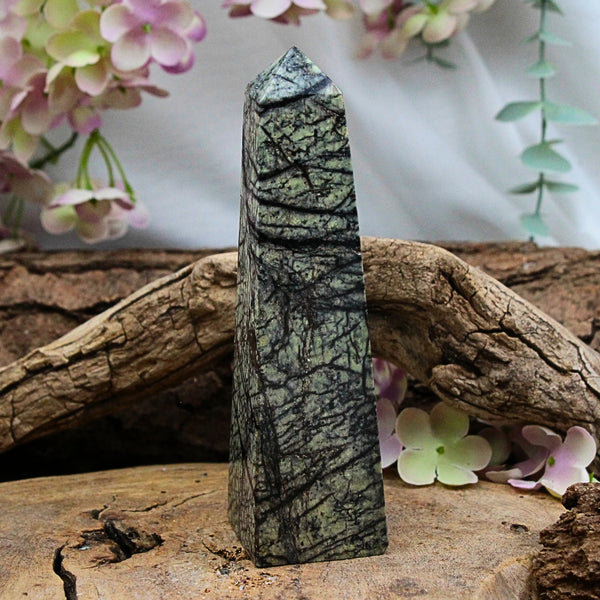 Serpentijn Jungle Jaspis obelisk nr.29