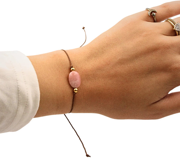 Geboortesteen armband oktober - Opaal Andes