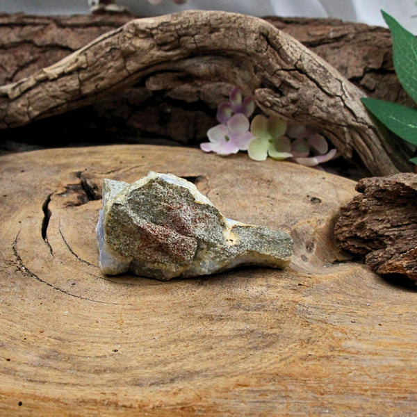 Chalcedoon Blauw Ruwe Edelsteen 5 X 4 X 8 Cm Malawi Nr.13