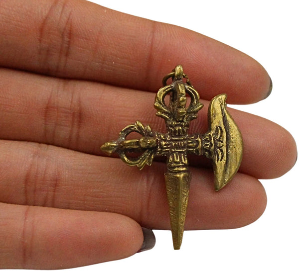 Messing hanger Kartika & Phurba - Tibetaans
