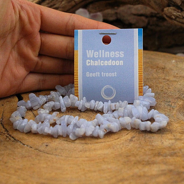 Chalcedoon splitketting + kaart