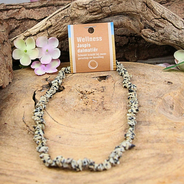 Jaspis dalmatiër splitketting + kaart