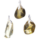 Edelsteenhanger Citrien Met Gelijmd Metalen Oogje ±1.5-3cm