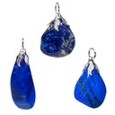 Edelsteenhanger Lapis Lazuli Met Metalen Oogje ±1.5-3cm