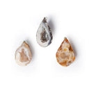 Agaat Geode Edelsteenhanger Met Metalen Oogje ±4cm