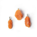 Edelsteenhanger Oranje Calciet Ruw ±3cm