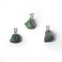 Smaragd Ruw Edelsteenhanger Groen ±2.5cm