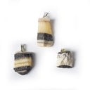 Edelsteenhanger Zebra Onyx Ruw ±2.5cm