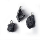 Shungiet Ruw Edelsteenhanger Met Metalen Oogje ±3-4.5cm