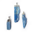 Kyaniet Edelsteenhanger Blauw Ruw Gegalvaniseerd ±5cm