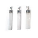 Seleniet Ruw Edelsteenhanger Wit ±6cm