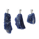 Hanger Ruwe Sodaliet Edelsteen Met Metalen Oogje 2 cm