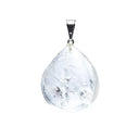 Edelsteen Hanger Bergkristal Druppel Met Metalen Oogje 2-3 cm