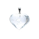 Edelsteen Hanger Bergkristal Hart 2-3 cm