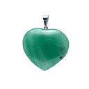 Edelsteen Hanger Hart Groene Kwarts 2-3 cm