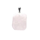 Rozenkwarts Edelsteenhanger Fantasievorm Licht Roze ±3cm