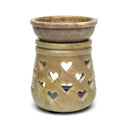 Olieverdamper Zeepsteen Met Hartjesmotief 10x7.5 cm