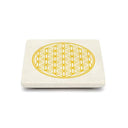 Wierookbrander Bloem Des Levens Zandsteen Goudkleurig 10x10 cm