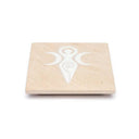 Wierookbrander Godinnensymbool Roze Zandsteen Wit 10x10 cm