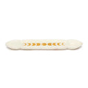 Wierookbrander Maanfasen Goudkleurig Wit Marmer 25.5x5.5x1.5 cm