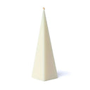 Piramide Kaars Geurloos Gebroken Wit 21x6cm