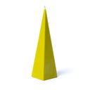 Piramide Kaars Geurloos Groen 21x6cm Palmpitwas Fairtrade