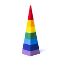 Piramide Kaars Van Duurzame Palmwas Geurloos 21x6 cm