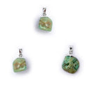 Chrysopraas Edelsteenhanger Met Oog En Kapje ±2-3cm