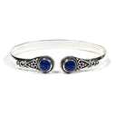 Armband Edelsteen Lapis Lazuli Ronde Steen Verstelbaar