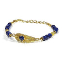 Armband Met Veer-Bedeltje En Lapis Lazuli Kralen