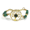 Armband Met Boom Des Levens Symbool En Groene Aventurijn