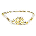 Armband Met Lotus En Maansteen Kraaltjes
