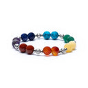 Armband 7 Chakra's Met 7 Mineralen