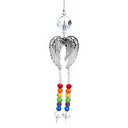 Regenboogkristal Engelenvleugels Met Regenboogketting 30 cm