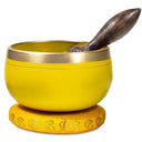Klankschaal Solar Plexus Chakra Met Kleur En Symbool