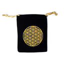 Cadeautasje Polyester Fluweel Bloem Des Levens 10x11cm